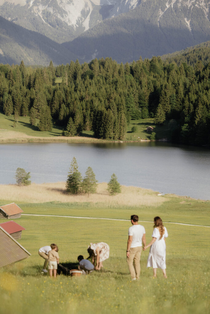 Familienfotografie Bayern in den Bergen