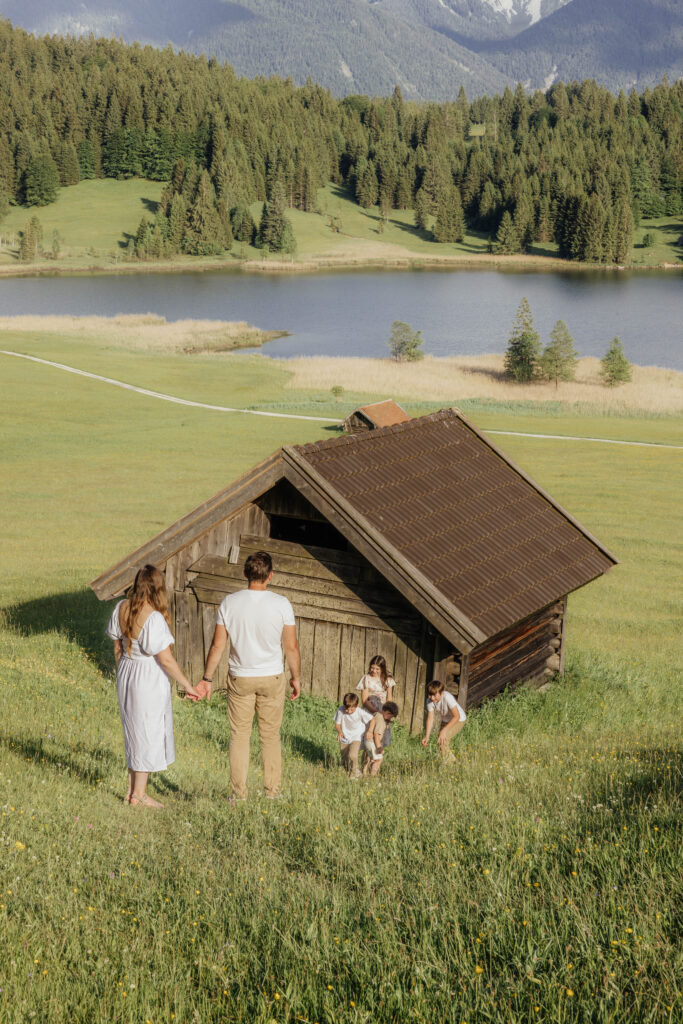 Familienfotografie Bayern in den Bergen