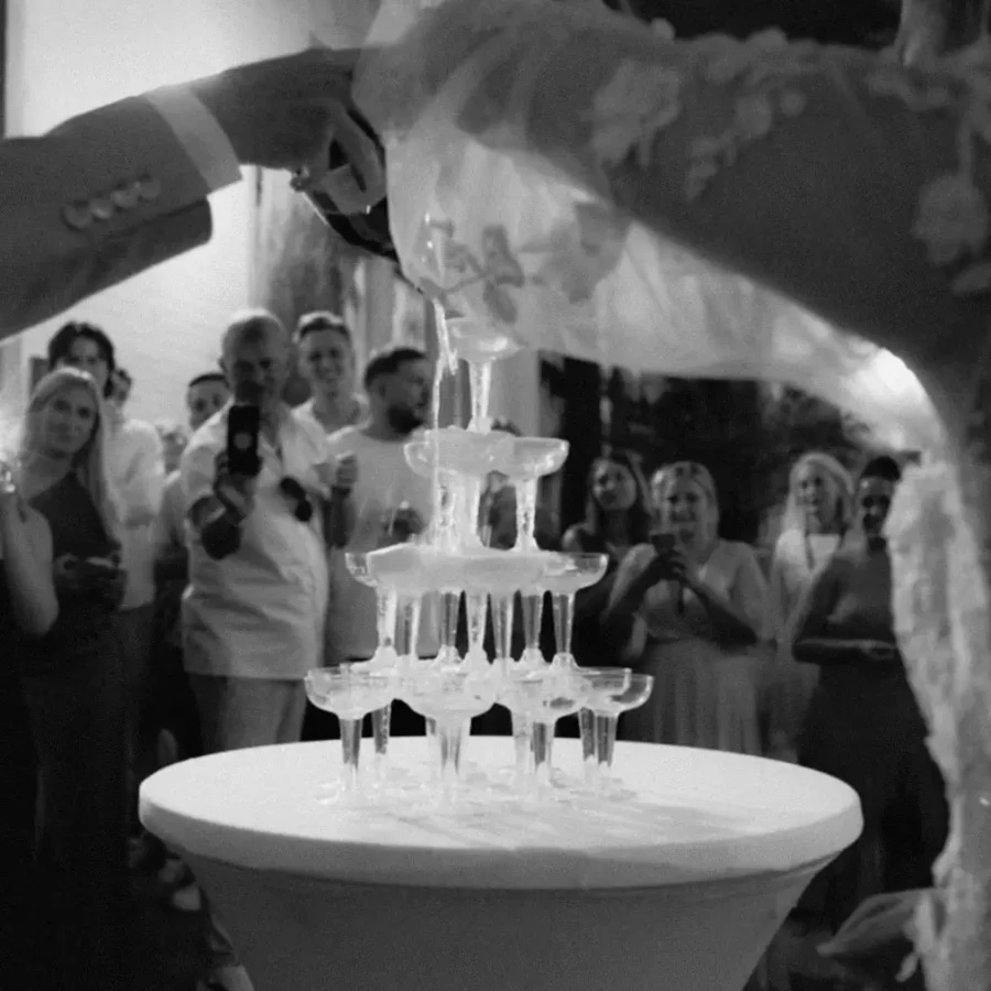 Champagnerturm Hochzeit
