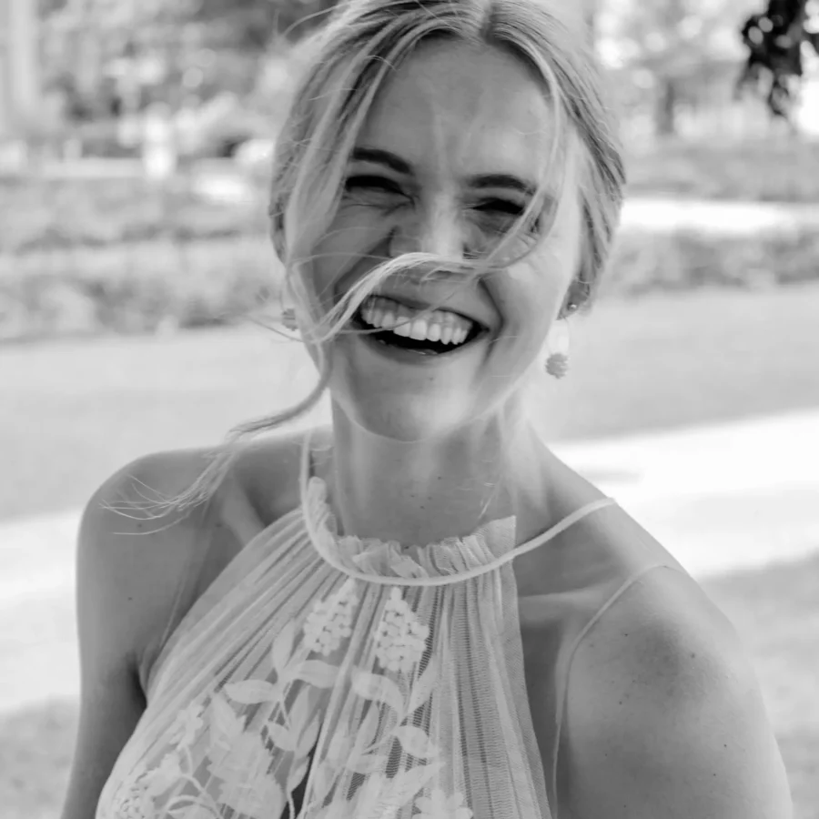 Die lächelnde Braut in Schwäbisch Gmünd