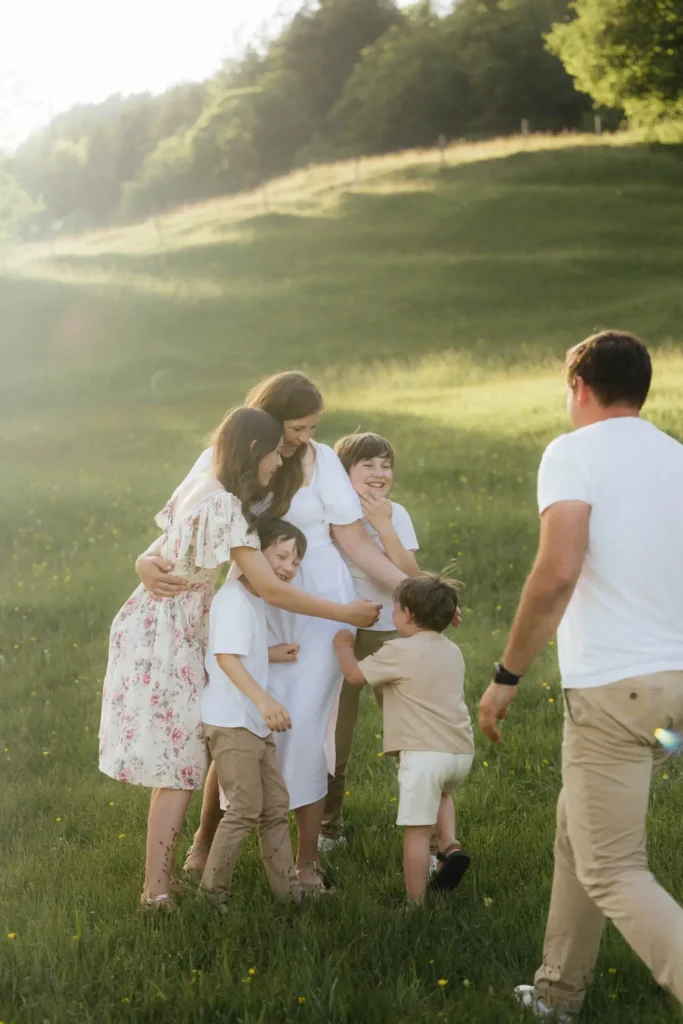 Familienfotografie Bayern in den Bergen